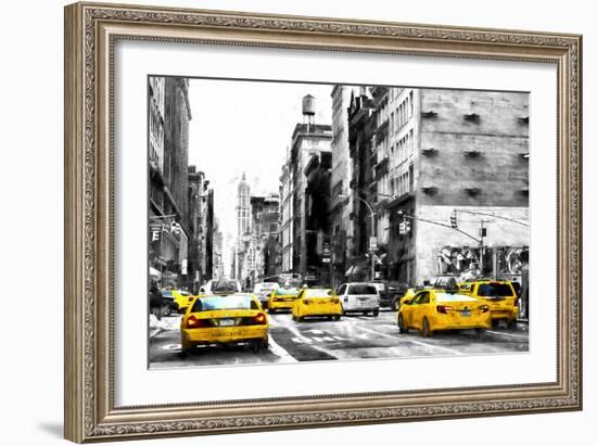 NYC Taxi Cabs-Philippe Hugonnard-Framed Giclee Print