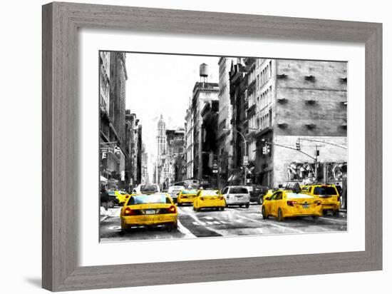 NYC Taxi Cabs-Philippe Hugonnard-Framed Giclee Print