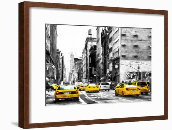 NYC Taxi Cabs-Philippe Hugonnard-Framed Giclee Print