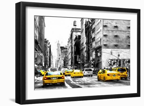 NYC Taxi Cabs-Philippe Hugonnard-Framed Giclee Print