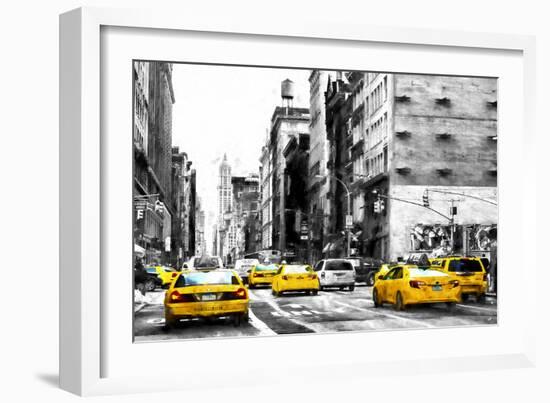 NYC Taxi Cabs-Philippe Hugonnard-Framed Giclee Print