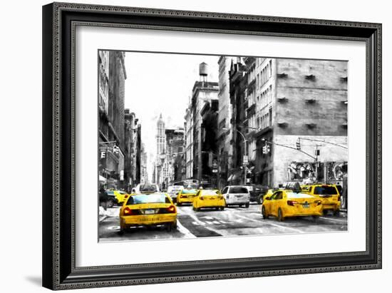 NYC Taxi Cabs-Philippe Hugonnard-Framed Giclee Print