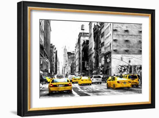 NYC Taxi Cabs-Philippe Hugonnard-Framed Giclee Print