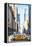 NYC Taxi - In the Style of Oil Painting-Philippe Hugonnard-Framed Premier Image Canvas