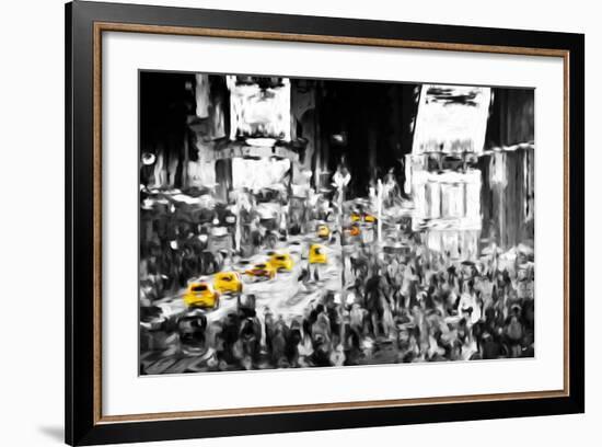 NYC Taxis - In the Style of Oil Painting-Philippe Hugonnard-Framed Giclee Print