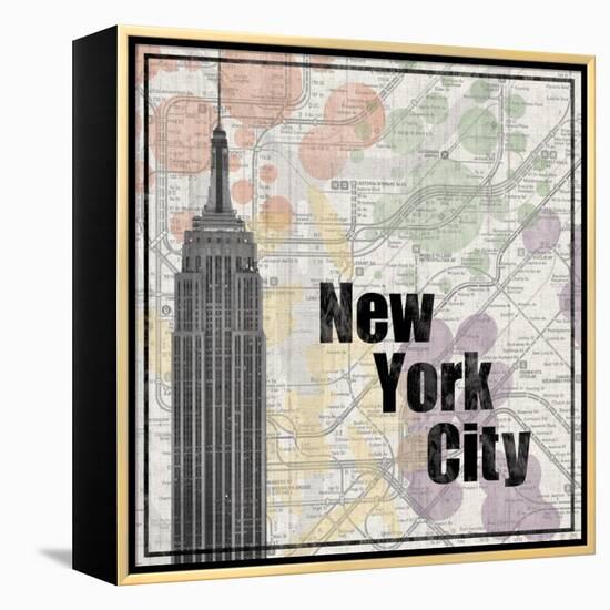 NYC Train-Lauren Gibbons-Framed Stretched Canvas