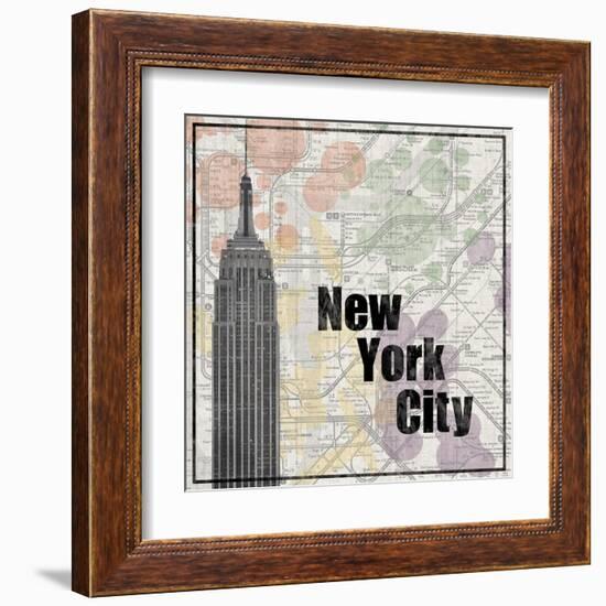 NYC Train-Lauren Gibbons-Framed Art Print