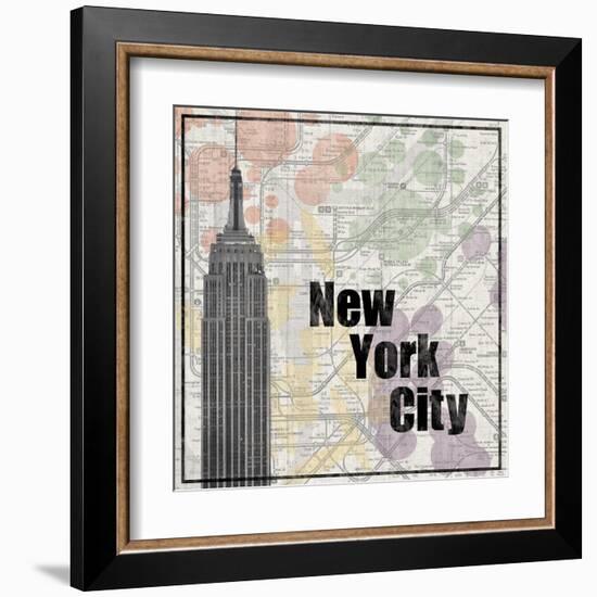 NYC Train-Lauren Gibbons-Framed Art Print