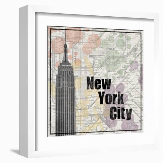 NYC Train-Lauren Gibbons-Framed Art Print