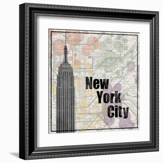 NYC Train-Lauren Gibbons-Framed Art Print