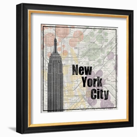 NYC Train-Lauren Gibbons-Framed Art Print