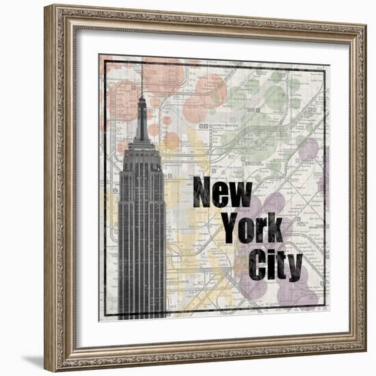 NYC Train-Lauren Gibbons-Framed Art Print