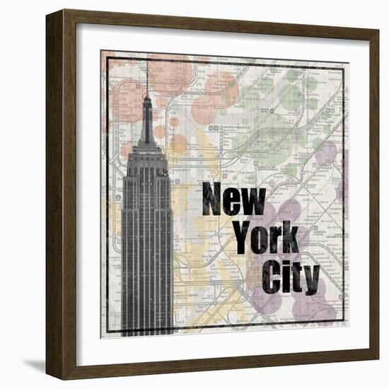 NYC Train-Lauren Gibbons-Framed Art Print