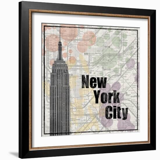 NYC Train-Lauren Gibbons-Framed Art Print