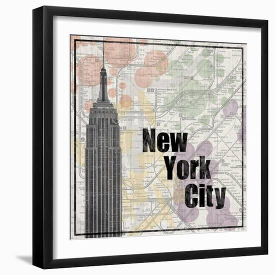 NYC Train-Lauren Gibbons-Framed Art Print