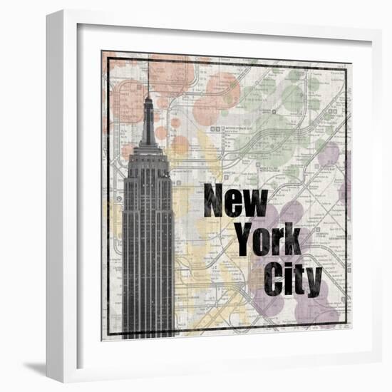 NYC Train-Lauren Gibbons-Framed Art Print