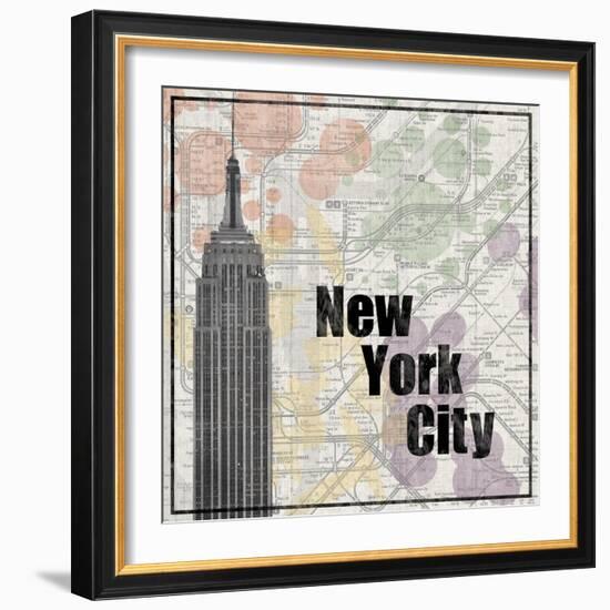 NYC Train-Lauren Gibbons-Framed Art Print