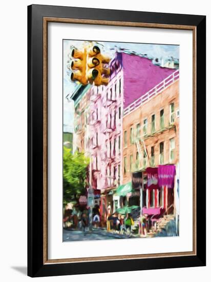 NYC Urban Scene III - In the Style of Oil Painting-Philippe Hugonnard-Framed Giclee Print