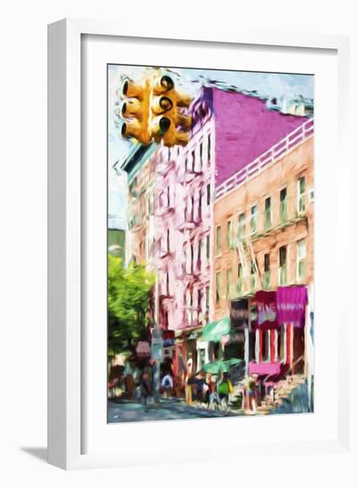 NYC Urban Scene III - In the Style of Oil Painting-Philippe Hugonnard-Framed Giclee Print