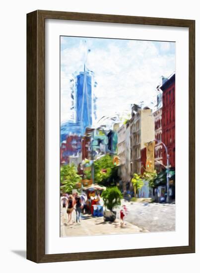 NYC Urban Scene IV - In the Style of Oil Painting-Philippe Hugonnard-Framed Giclee Print