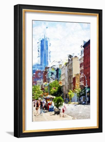 NYC Urban Scene IV - In the Style of Oil Painting-Philippe Hugonnard-Framed Giclee Print