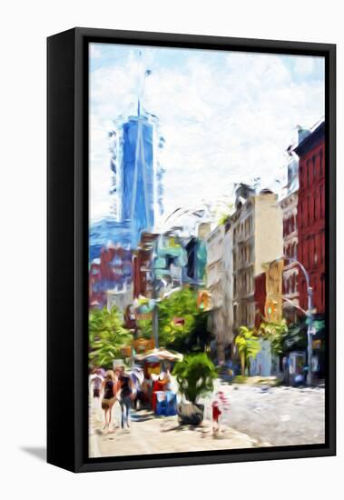 NYC Urban Scene IV - In the Style of Oil Painting-Philippe Hugonnard-Framed Premier Image Canvas