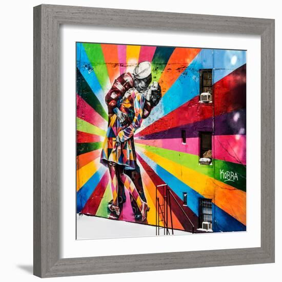 NYC Urban Street Art in Manhattan, in Winter-Philippe Hugonnard-Framed Photographic Print