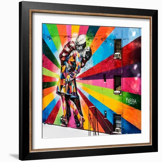 NYC Urban Street Art in Manhattan, in Winter-Philippe Hugonnard-Framed Photographic Print