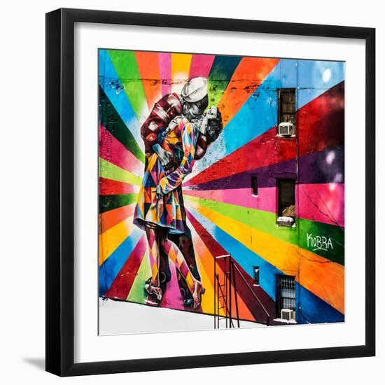 NYC Urban Street Art in Manhattan, in Winter-Philippe Hugonnard-Framed Photographic Print