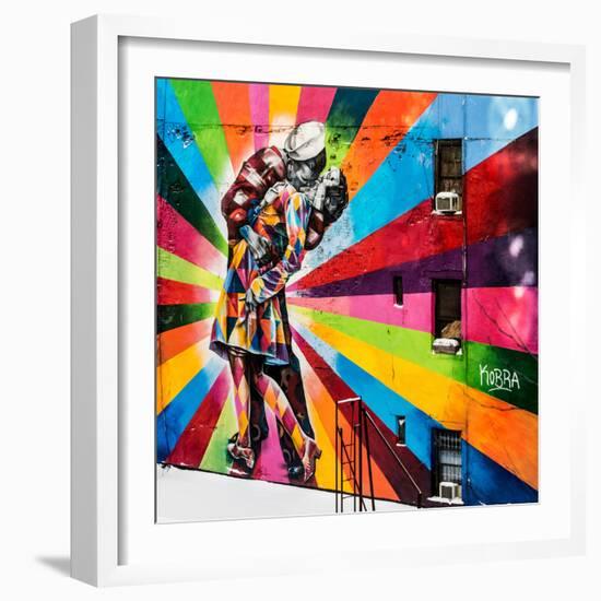 NYC Urban Street Art in Manhattan, in Winter-Philippe Hugonnard-Framed Photographic Print