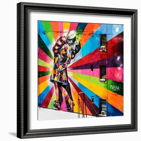 NYC Urban Street Art in Manhattan, in Winter-Philippe Hugonnard-Framed Photographic Print