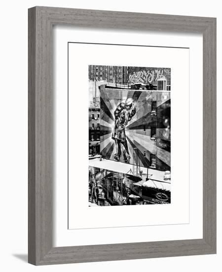 NYC Urban Street Art in Manhattan, in Winter-Philippe Hugonnard-Framed Art Print