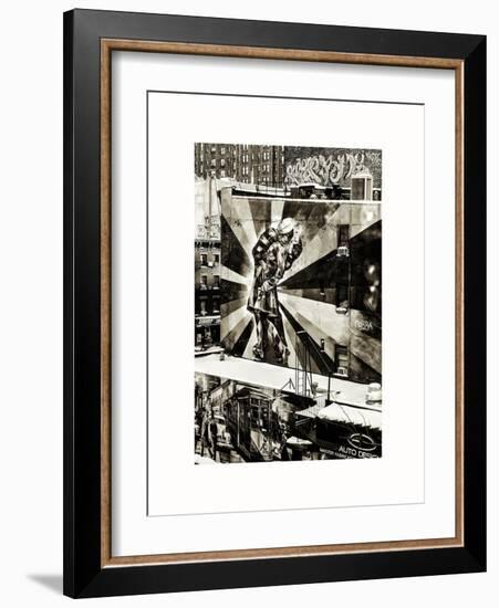 NYC Urban Street Art in Manhattan, in Winter-Philippe Hugonnard-Framed Art Print