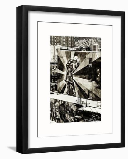 NYC Urban Street Art in Manhattan, in Winter-Philippe Hugonnard-Framed Art Print