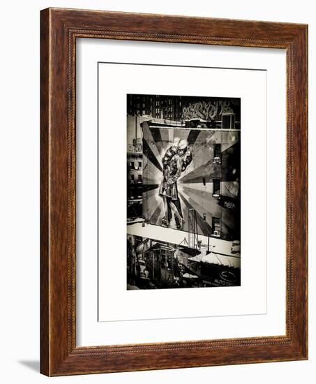 NYC Urban Street Art in Manhattan, in Winter-Philippe Hugonnard-Framed Art Print