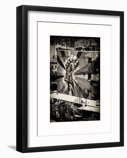 NYC Urban Street Art in Manhattan, in Winter-Philippe Hugonnard-Framed Art Print