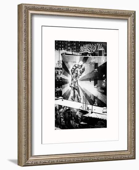 NYC Urban Street Art in Manhattan, in Winter-Philippe Hugonnard-Framed Art Print