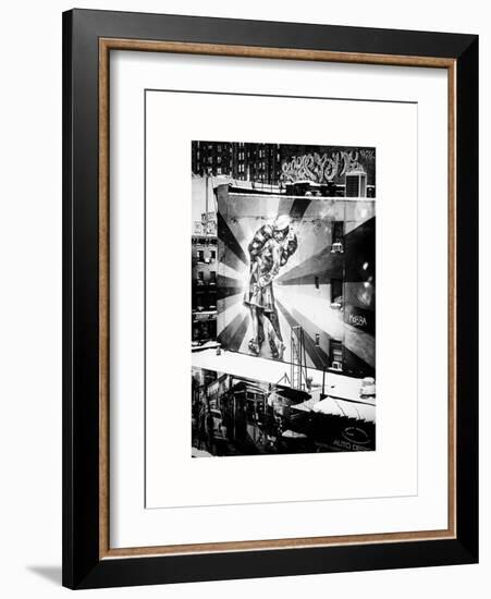 NYC Urban Street Art in Manhattan, in Winter-Philippe Hugonnard-Framed Art Print