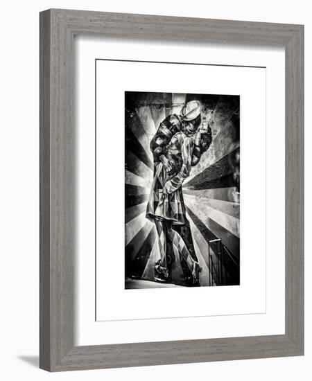 NYC Urban Street Vintage Art in Chelsea in Winter-Philippe Hugonnard-Framed Art Print