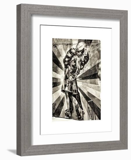 NYC Urban Street Vintage Art in Chelsea in Winter-Philippe Hugonnard-Framed Art Print