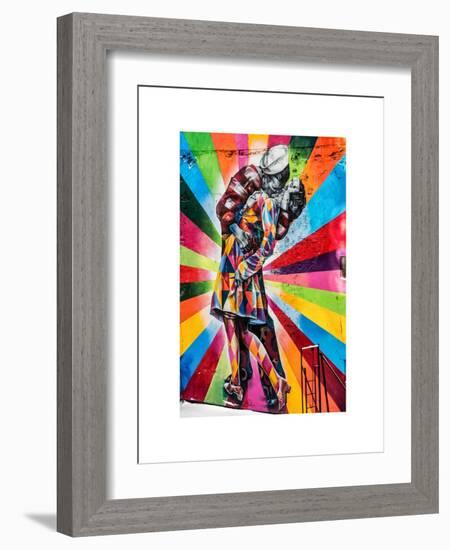 NYC Urban Street Vintage Art in Chelsea in Winter-Philippe Hugonnard-Framed Art Print