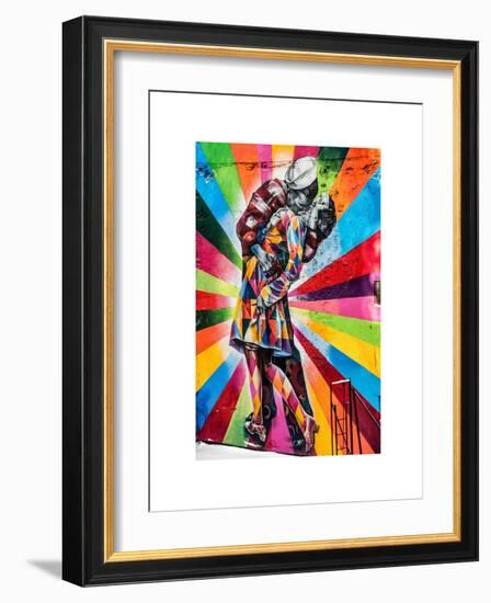 NYC Urban Street Vintage Art in Chelsea in Winter-Philippe Hugonnard-Framed Art Print