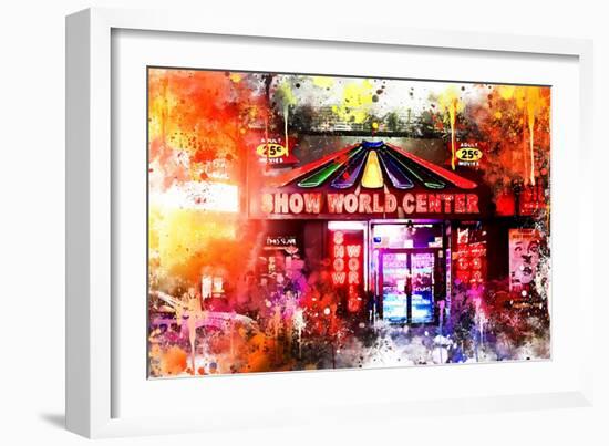 NYC Watercolor Collection - 25 Cents-Philippe Hugonnard-Framed Art Print