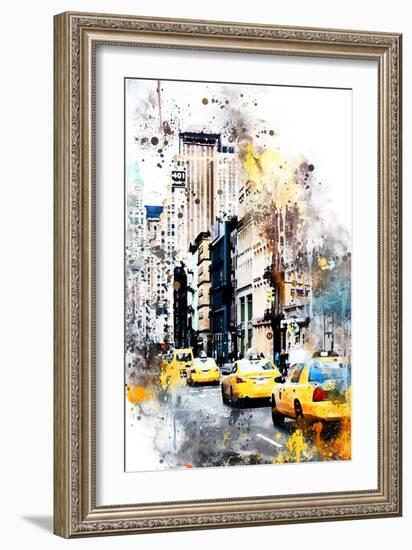 NYC Watercolor Collection - 401 Broadway-Philippe Hugonnard-Framed Art Print