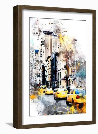 NYC Watercolor Collection - 401 Broadway-Philippe Hugonnard-Framed Art Print