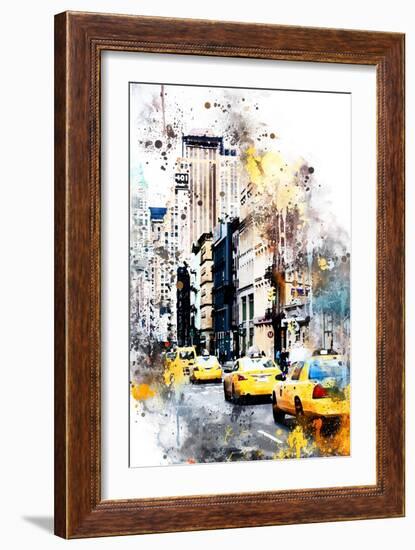 NYC Watercolor Collection - 401 Broadway-Philippe Hugonnard-Framed Art Print