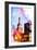 NYC Watercolor Collection - At the Top of the Empire-Philippe Hugonnard-Framed Art Print