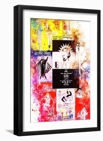 NYC Watercolor Collection - Broadway Shows III-Philippe Hugonnard-Framed Art Print