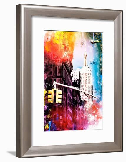 NYC Watercolor Collection - Empire-Philippe Hugonnard-Framed Art Print