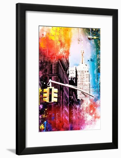 NYC Watercolor Collection - Empire-Philippe Hugonnard-Framed Art Print